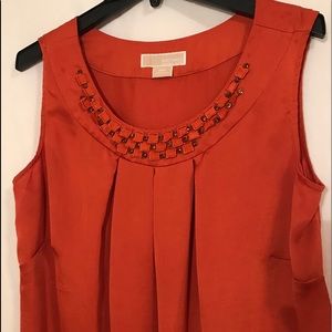 💙(Michael Kors) burnt orange w/gemstone tank 14W